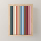 Multicolor Boho Stripes Mini Art Print Gallery Image 1