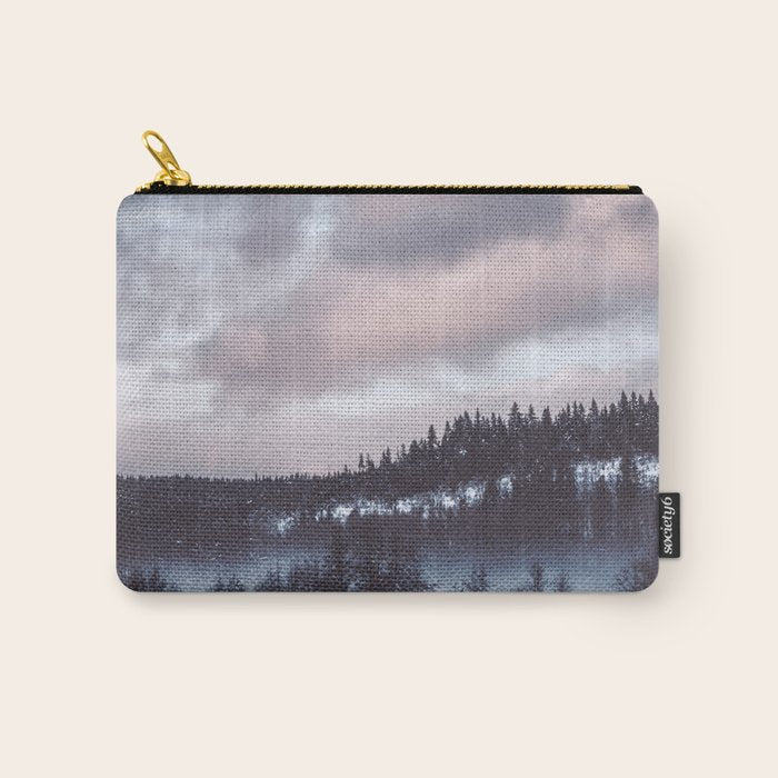 Purple Winter Carry All Pouch Gallery Image 1