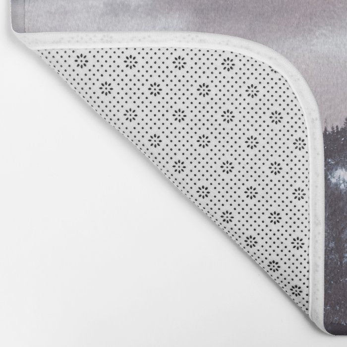 Purple Winter Bath Mat Gallery Image 2