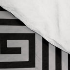 Greek Key Pattern Black and Gray Comforter Gallery Image 4