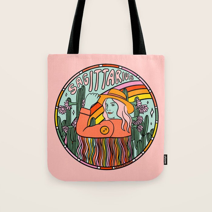 Sagittarius Cowgirl Tote Bag Gallery Image 1