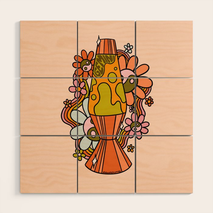 Gemini Lava Lamp Wood Wall Art Gallery Image 1