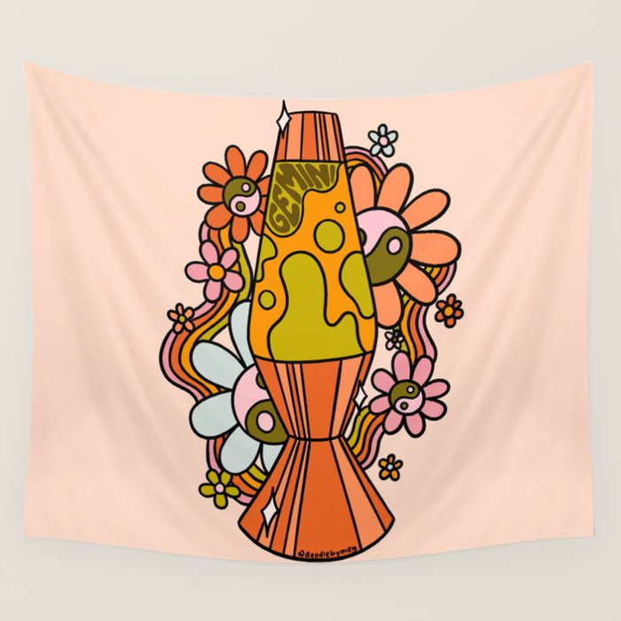 Gemini Lava Lamp Wall Tapestry Gallery Image 4