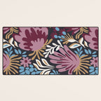Dark Lush Floral Escape Desk Mat Gallery Image 3