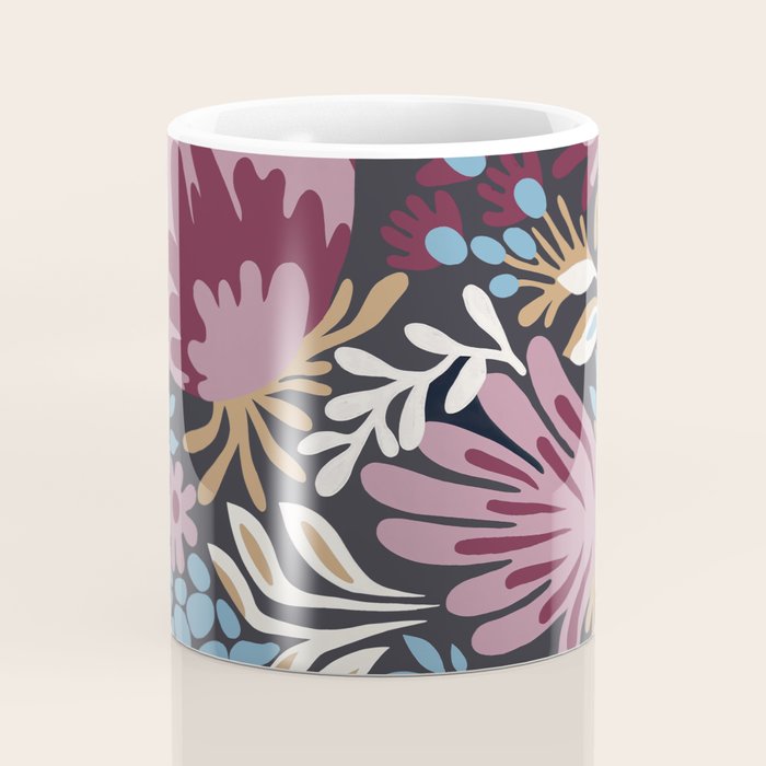 Dark Lush Floral Escape Coffee Mug Gallery Image 4