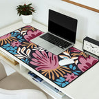 Dark Lush Floral Escape Desk Mat Gallery Image 2