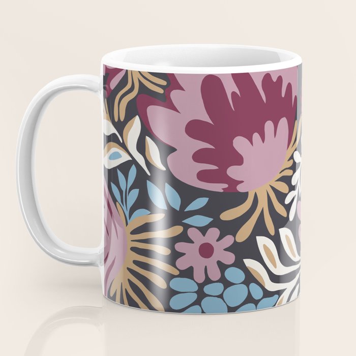 Dark Lush Floral Escape Coffee Mug Gallery Image 3