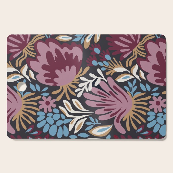 Dark Lush Floral Escape Cutting Board Gallery Image 1