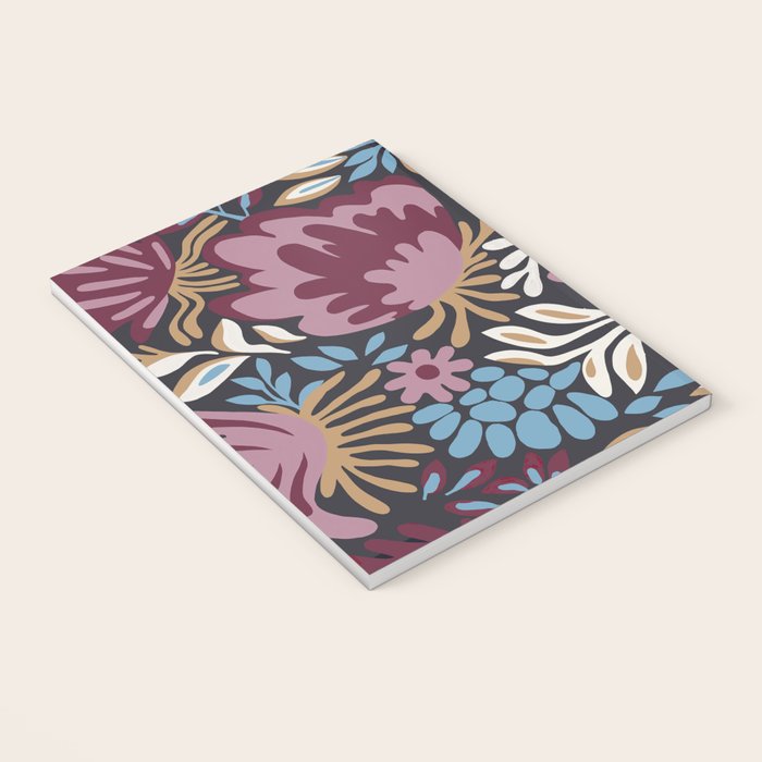 Dark Lush Floral Escape Notebook Gallery Image 3