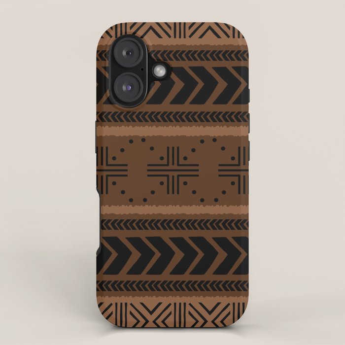 Natural African Mud Cloth Pattern iPhone Case Gallery Image 1