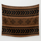 Natural African Mud Cloth Pattern Wall Tapestry Gallery Image 4