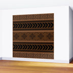 Natural African Mud Cloth Pattern Wall Mural Gallery Image 2