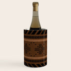 Natural African Mud Cloth Pattern Wine Chiller Gallery Image 2