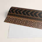 Natural African Mud Cloth Pattern Wrapping Paper Gallery Image 2