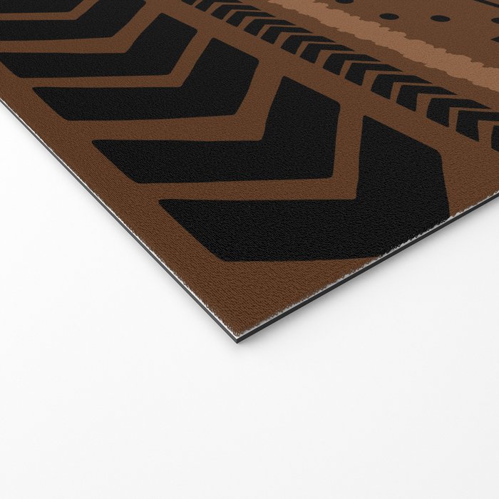 Natural African Mud Cloth Pattern Welcome Mat Gallery Image 2