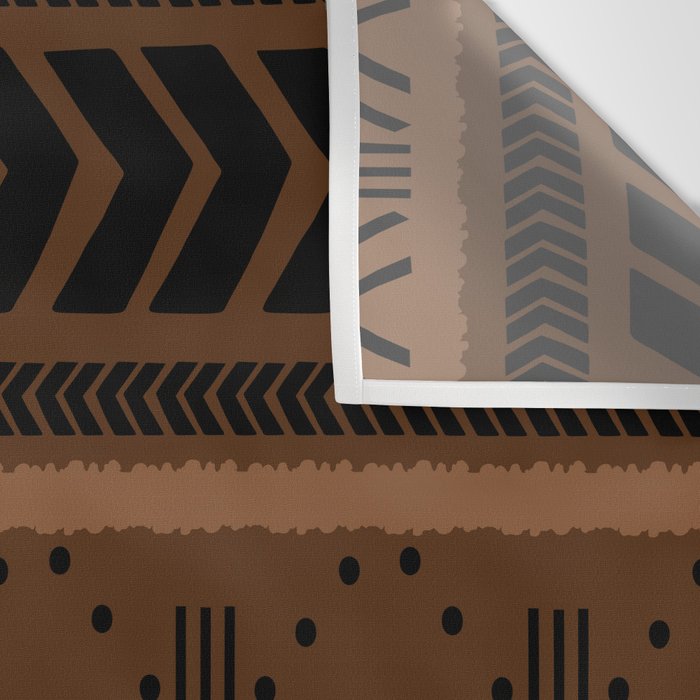 Natural African Mud Cloth Pattern Wall Tapestry Gallery Image 3