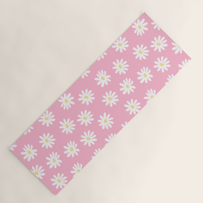 Pink Daisy Daydream Yoga Mat Gallery Image 1