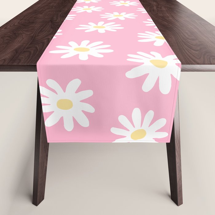 Pink Daisy Daydream Table Runner Gallery Image 1