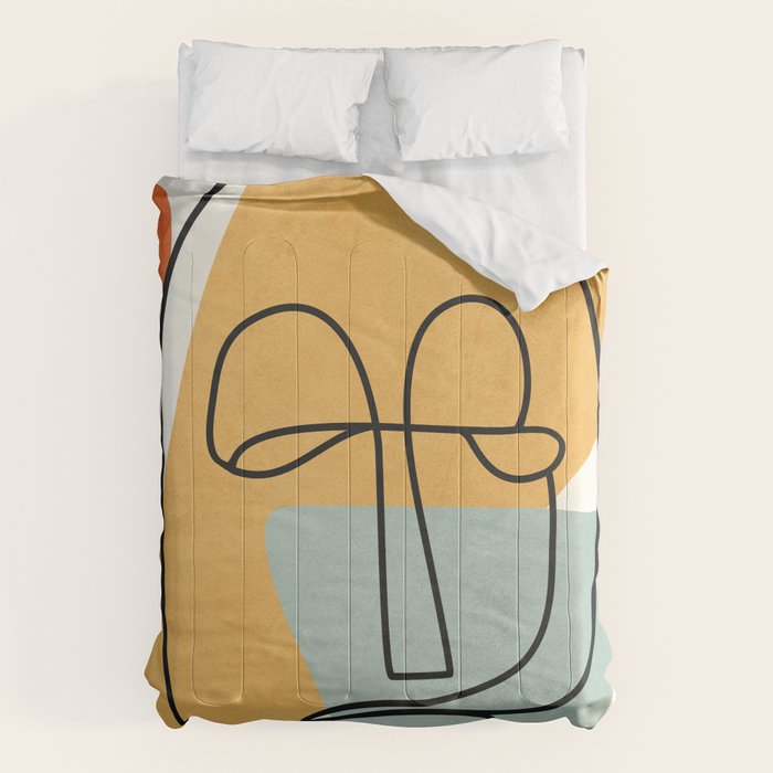 Abstract Face 18 Comforter Gallery Image 1