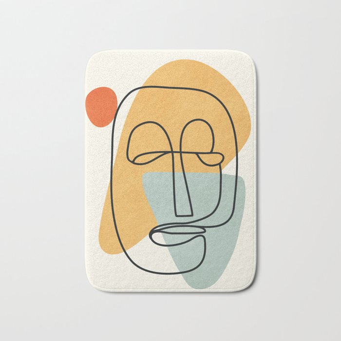 Abstract Face 18 Bath Mat Gallery Image 1