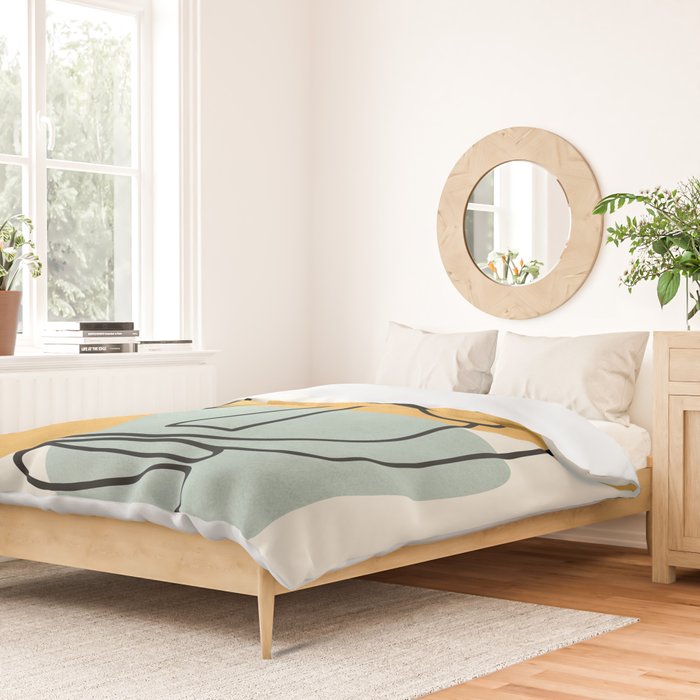 Abstract Face 18 Duvet Cover Gallery Image 2