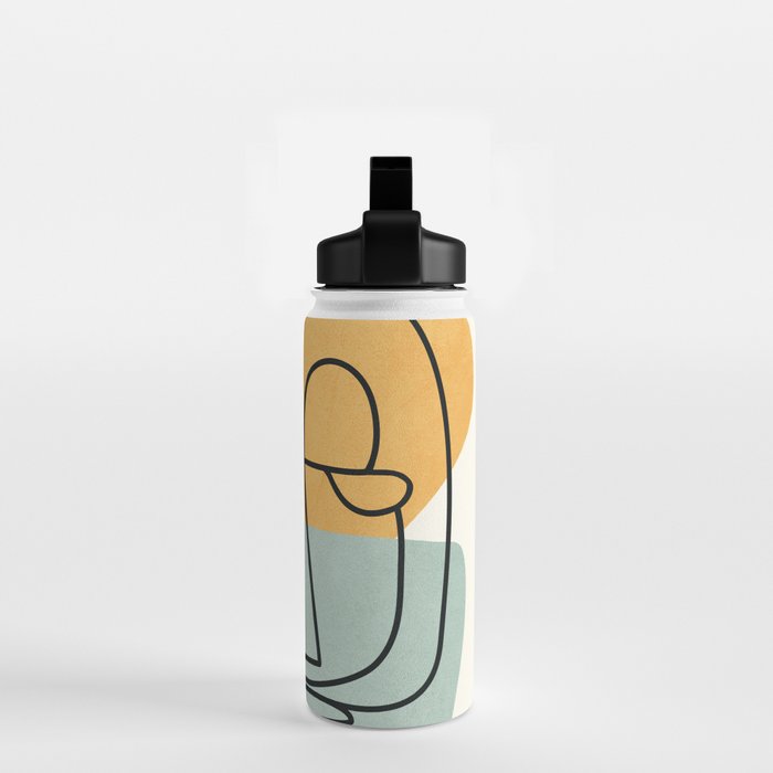 Abstract Face 18 Water Bottle Gallery Image 2