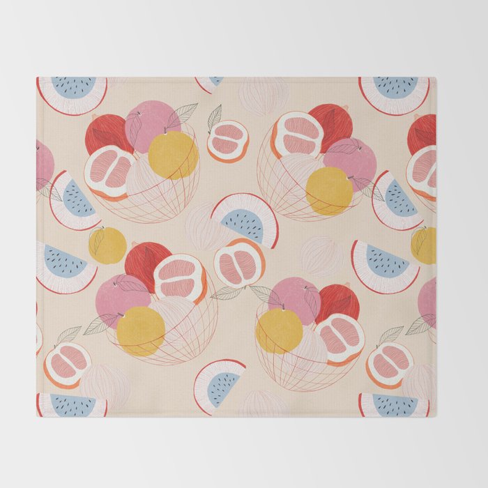 Fruit basket I Throw Blanket Gallery Image 2