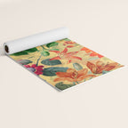 Exotic Sunny Vintage Passionflower Garden Yoga Mat Gallery Image 2