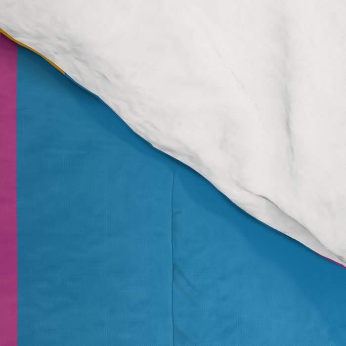 Colorful and Bold Geo Chain Geometric Color Block Stripes Vertical Pattern Comforter Gallery Image 4