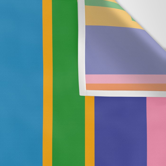 Colorful and Bold Geo Chain Geometric Color Block Stripes Vertical Pattern Wall Tapestry Gallery Image 3