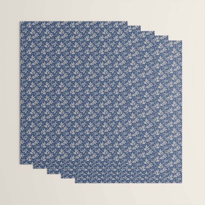 Botanic Pattern - Navy Wrapping Paper Gallery Image 3