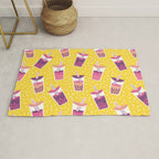 Bubble Tea Boba Pattern Rug Gallery Image 1