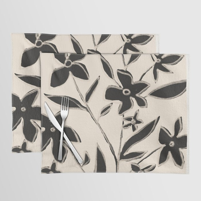 Abstract Minimal Flowers 16 Placemat Gallery Image 1