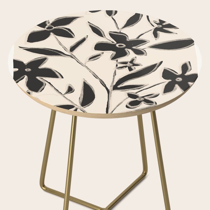 Abstract Minimal Flowers 16 Side Table Gallery Image 2