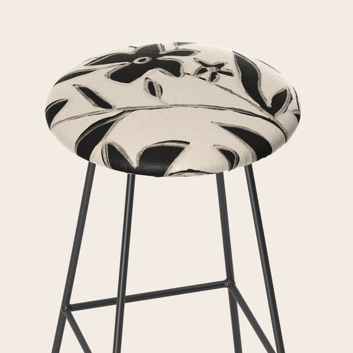 Abstract Minimal Flowers 16 Stool Gallery Image 2