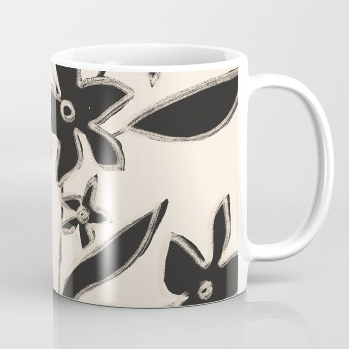 Abstract Minimal Flowers 16 Coffee Mug Gallery Image 1