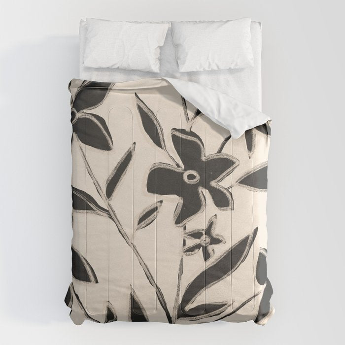 Abstract Minimal Flowers 16 Comforter Gallery Image 1