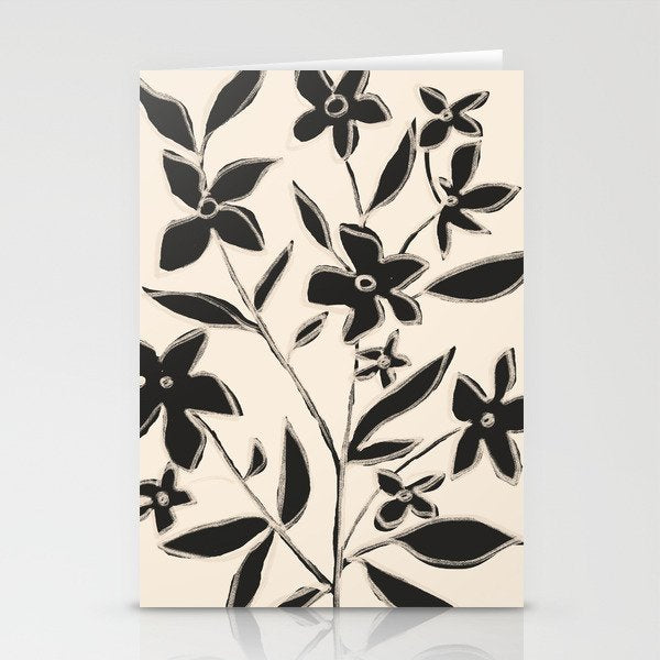 Abstract Minimal Flowers 16 Stationery Card Gallery Image 2