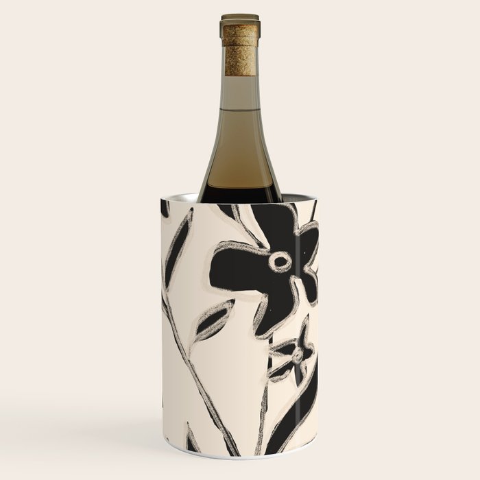 Abstract Minimal Flowers 16 Wine Chiller Gallery Image 1