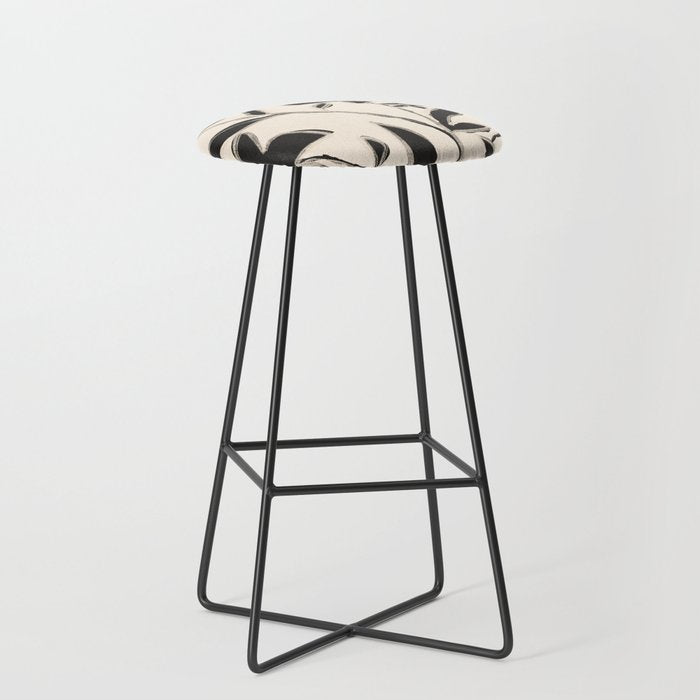 Abstract Minimal Flowers 16 Stool Gallery Image 1