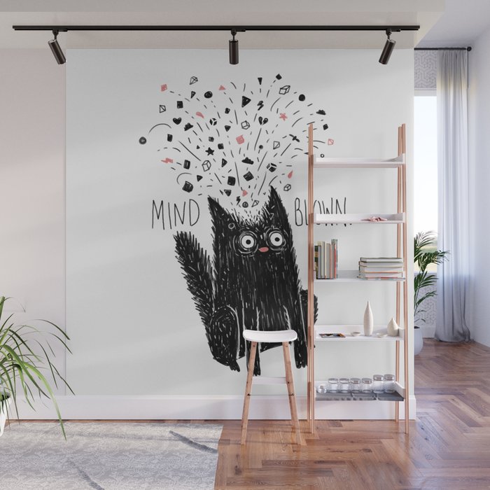 MIND BLOWN. Wall Mural Gallery Image 1