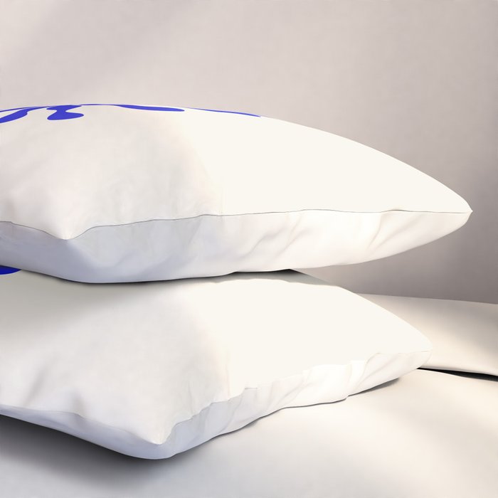 Blue Matisse Ferns II Pillow Sham Gallery Image 3