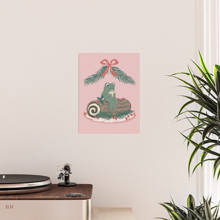 Frog on a Log with a Nog Poster Gallery Image 2