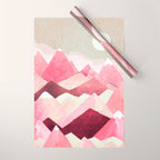 Blush Berry Peaks Wrapping Paper Gallery Image 1