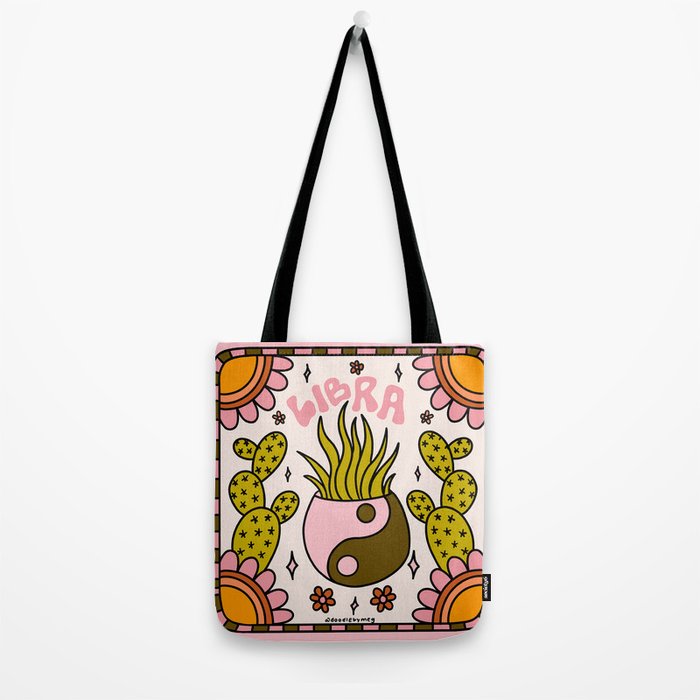 Libra Cactus Tote Bag Gallery Image 2