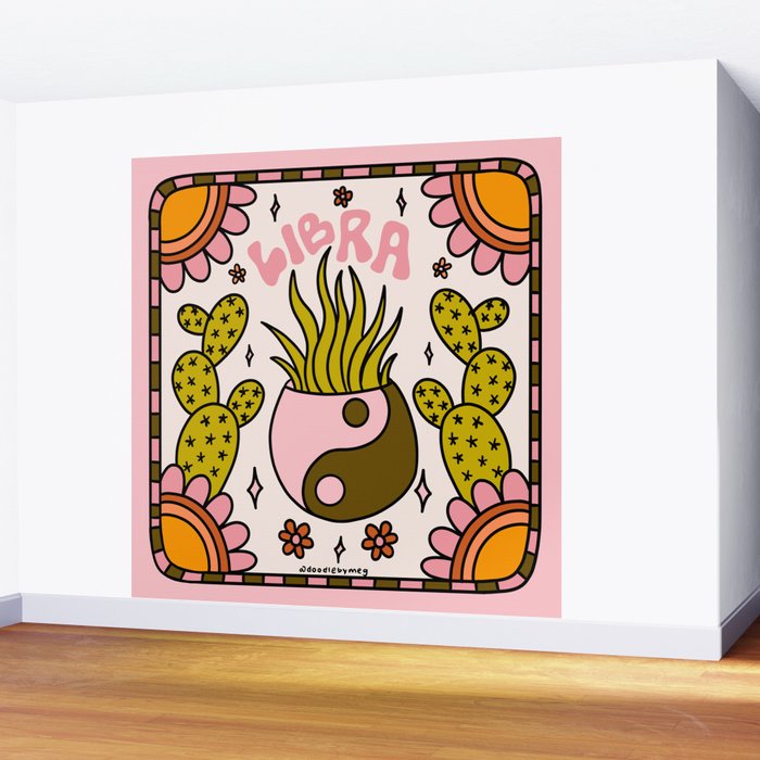 Libra Cactus Wall Mural Gallery Image 2