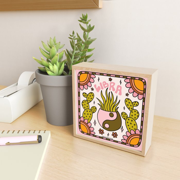 Libra Cactus Mini Art Print Gallery Image 2