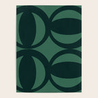 Retro Orbit Forest Green - Mid Century Modern Geometric Poster Gallery Image 4