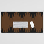 Geometric Southwestern Minimalism - Earthy Burnt Orange Desk Mat Gallery Image 1