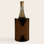 Geometric Southwestern Minimalism - Earthy Burnt Orange Wine Chiller Gallery Image 3